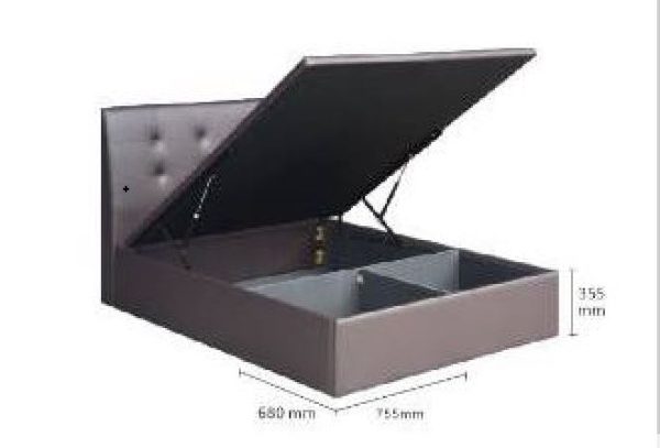 Fabric/Faux Leather Storage Bed LB1181